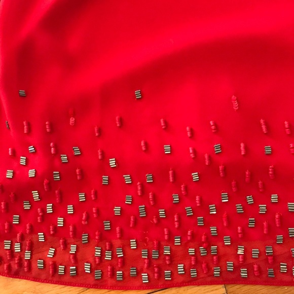 Beautiful beaded red dress. Only worn once! - Picture 2 of 3